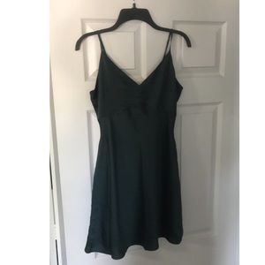 Emerald Green Mini Slip Dress - NWT
